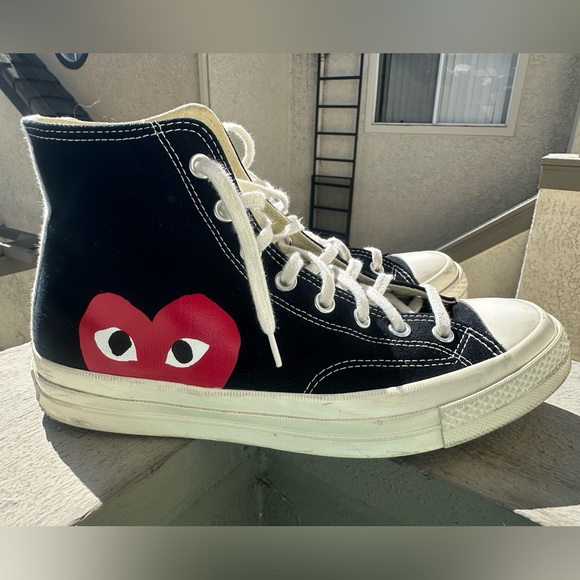 Converse Comme des Garçons Men’s Size 10/Women Size 12 - Picture 2 of 7